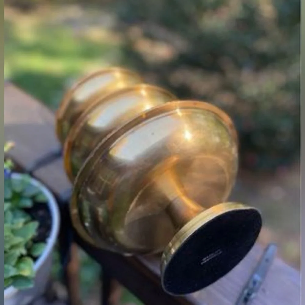 Vintage Brass 3 Tier Pastry Fruit Plate Serving  Dessert Holder Made In Designco